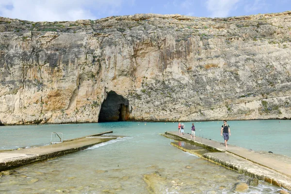 Внутрішнє море Gozo острів на Мальті — стокове фото