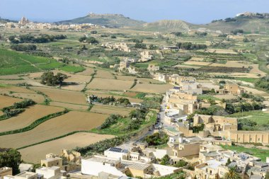Manzara adanın Gozo, Malta teraslı alan