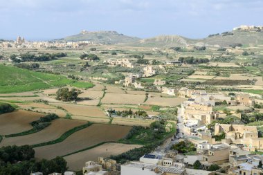 Manzara adanın Gozo, Malta teraslı alan