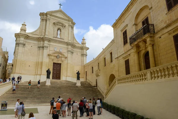 Die Kirche in Victoria auf der Insel Gozo, Malta — Stockfoto