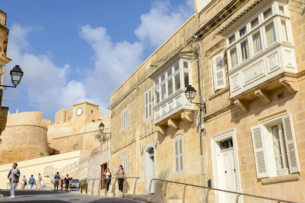 De citadel van Victoria op het Maltese eiland Gozo, Malta — Stockfoto