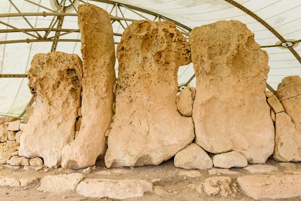 Hagar Qim tempelcomplex gevonden op het eiland Malta — Stockfoto