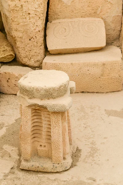 Complejo de templos de Agar Qim encontrado en la isla de Malta — Foto de Stock