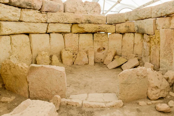 Qim Агар храмовий комплекс знайдені на острові Мальта — стокове фото
