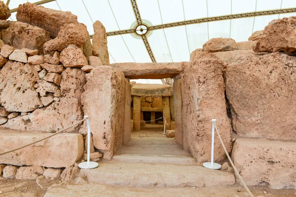 Qim Агар храмовий комплекс знайдені на острові Мальта — стокове фото