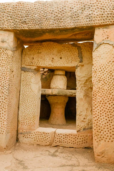 在马耳他岛上发现的 Qim 寺情结 — 图库照片