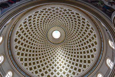 Mosta kilise Malta kubbede iç