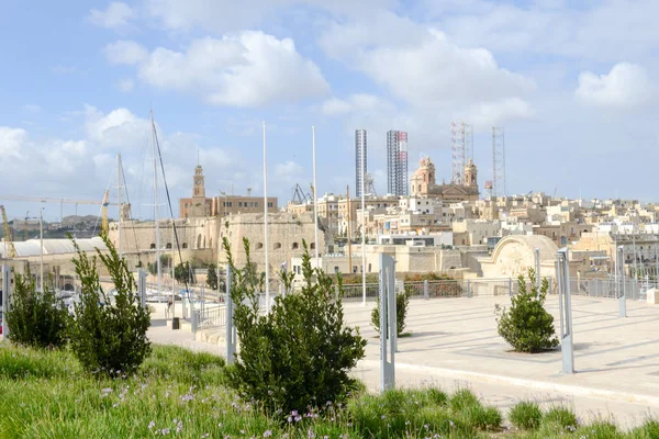 Vittoriosa 三城市之一, 马耳他的瓦莱塔湾 — 图库照片