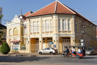 Battambang Kamboçya tarih itibariyle Fench sömürge evleri