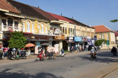Battambang Kamboçya tarih itibariyle Fench sömürge evleri