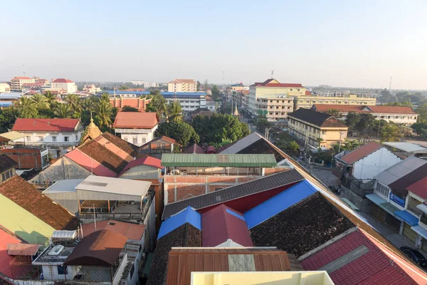 Přehled Battambang o Kambodži — Stock fotografie