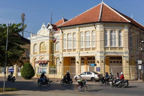 Fench maisons coloniales à Battambang au Cambodge Photos De Stock Libres De Droits