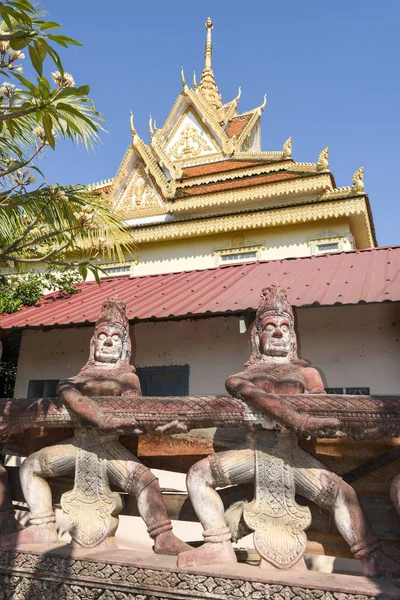 Wat Sangker pagoda v Battambang, Kambodža — Stock fotografie