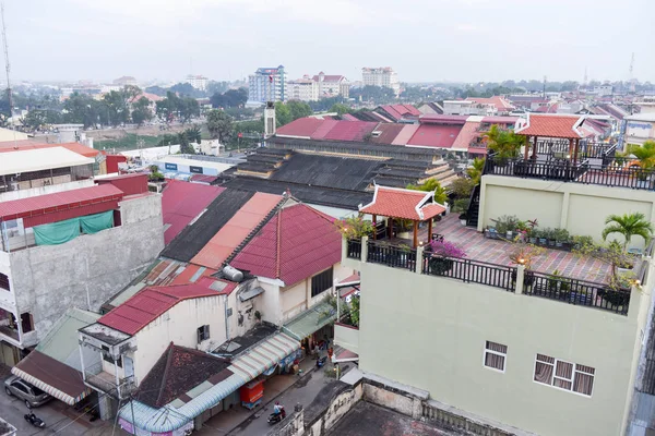 Vue d'ensemble de Battambang au Cambodge Images De Stock Libres De Droits