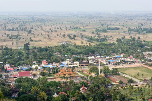 View from mount Phnom Sampeau at Battambang — Stock Photo, Image