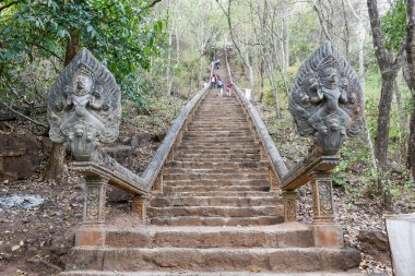 Battambang Kamboçya Tarih tapınakta Phnom Banan