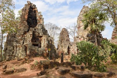 Battambang Kamboçya Tarih tapınakta Phnom Banan