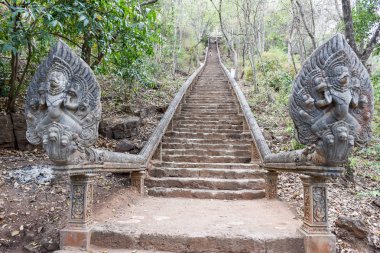Battambang Kamboçya Tarih tapınakta Phnom Banan