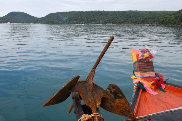 Boot die Koh Rong Sanloem Island bereikt — Stockfoto
