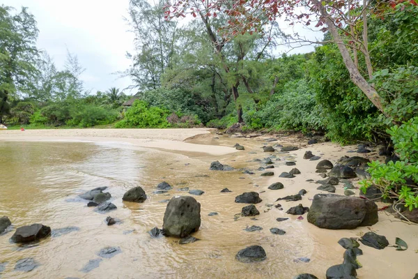 Freshwater river on the beach of Koh Rong Sanloem island — Stock Photo, Image