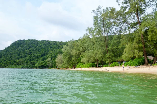 Sunset beach Koh Rong Sanloem island, Kambodža — Stock fotografie