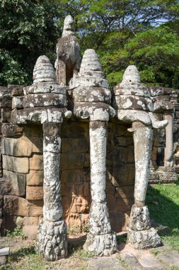 Fillerin üzerinde Siemreap, Kamboçya Angkor Thom, Teras