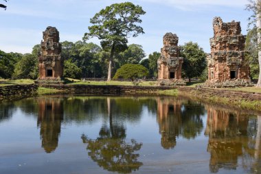 Angkor Thom Siemreap tarih itibariyle Preah Khan'ın kalıntıları 
