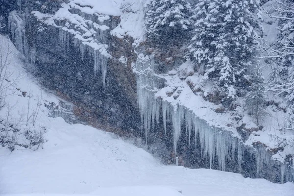 Engelberg İsviçre üzerinde karlı manzarada — Stok fotoğraf