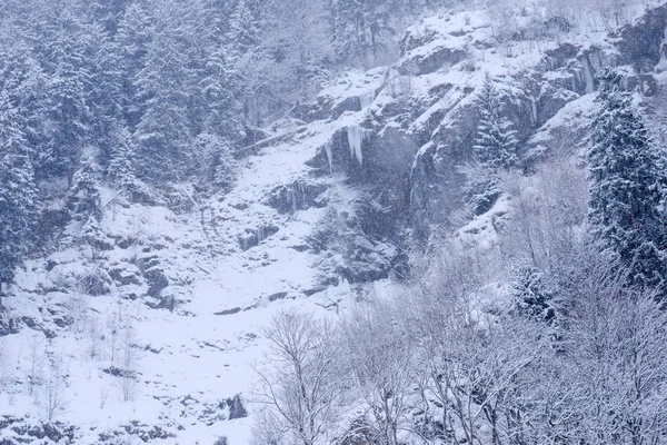 Schneelandschaft in engelberg an der schweiz — Stockfoto