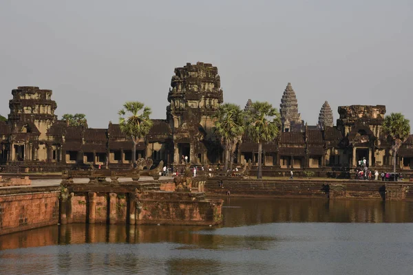 Angkor Wat Tapınağı'nda Siem reap, Kamboçya. — Stok fotoğraf