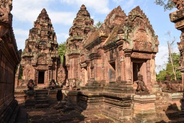 Banteay Srei Tapınağı'nda Siem Reap, Kamboçya.