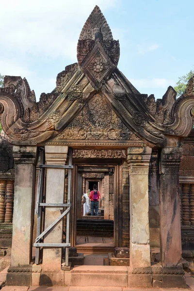 Chrám Banteay Srei v Siem Reap v Kambodži. — Stock fotografie