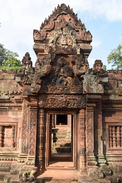 Banteay Srei Tapınağı'nda Siem Reap, Kamboçya. — Stok fotoğraf
