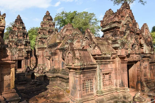 Chrám Banteay Srei v Siem Reap, Kambodža. — Stock fotografie