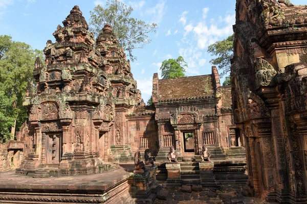 Banteay Srei templet i Siem Reap, Kambodja. — Stockfoto