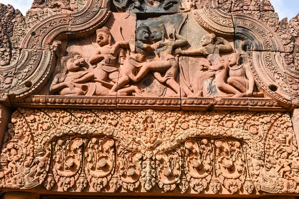 Banteay Srei templet i Siem Reap i Kambodja. — Stockfoto
