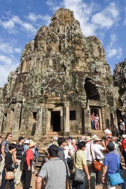 Bayon Tapınağı'nda Siem Reap, Kamboçya.
