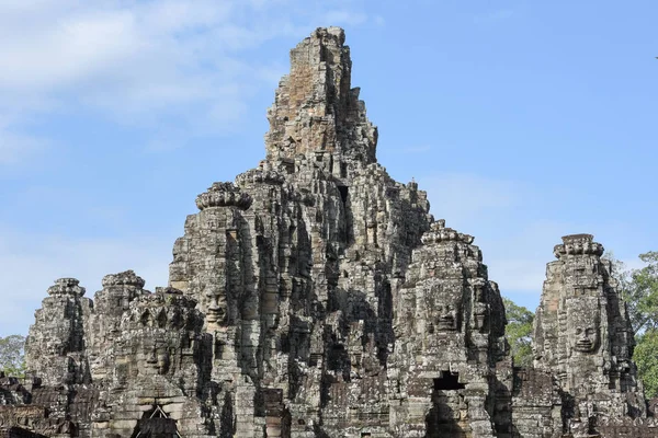 Siemreap, Kamboçya, Angkor Thom tapınakta Bayon yüzler. — Stok fotoğraf