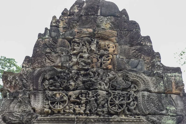 Antik Preah Khan Angkor tapınakta. Siem Reap, Kamboçya — Stok fotoğraf