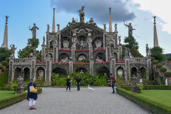 The garden of Bella island on lake Maggiore in Italy — Stock Photo, Image