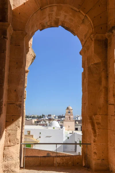 Římské amfiteátr El Jem na Tunisku — Stock fotografie