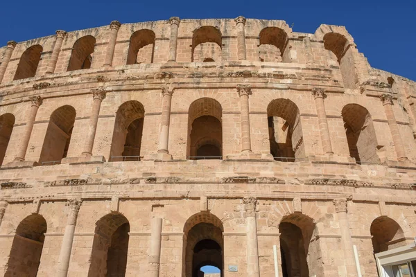 Anfiteatro romano de El Jem en Túnez — Foto de Stock