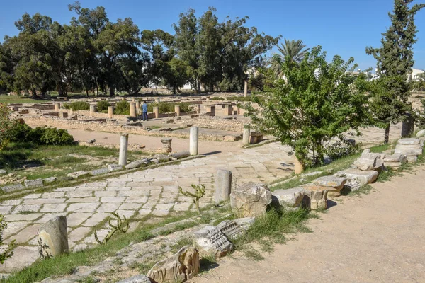 Ρωμαϊκός αρχαιολογικός χώρος El Jem στην Τυνησία — Φωτογραφία Αρχείου