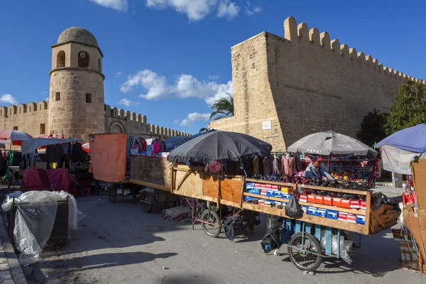 Market of the traditional medina at Sousse in Tunisia — Stock Photo, Image