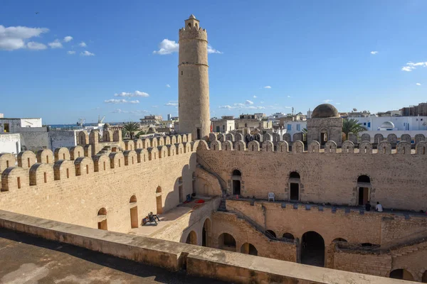 Le Ribat hrad na Medina Sousse v Tunisku — Stock fotografie