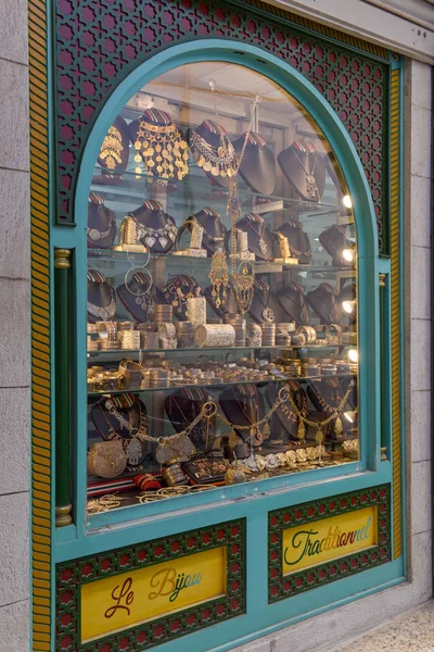 Sieraden winkel op de markt op de medina van Sousse in Tunesië — Stockfoto