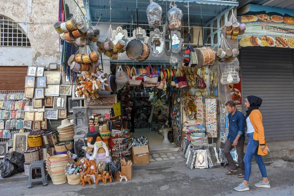 Loja no mercado na medina de Sousse na Tunísia — Fotografia de Stock