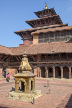 Patan 'daki Durban Meydanı Tapınağı Nepal' de Katmandu yakınlarında.