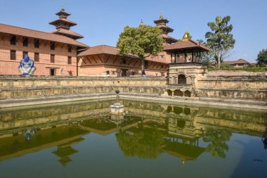 Patan 'daki Durban Meydanı Tapınağı Nepal' de Katmandu yakınlarında.
