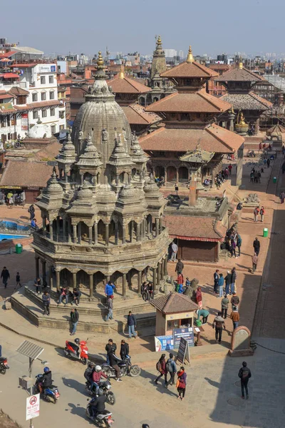 Patan 'daki Durban Meydanı Tapınağı Nepal' de Katmandu yakınlarında. — Stok fotoğraf